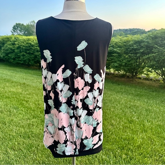 ALFANI FLORAL SLEEVELESS TOP - Picture 7 of 16